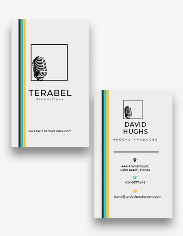 Record Producer Business Card