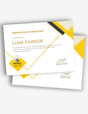 Program Completion Certificate