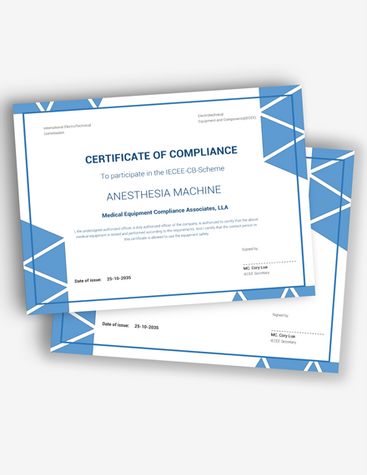 Modern Certificate of Compliance