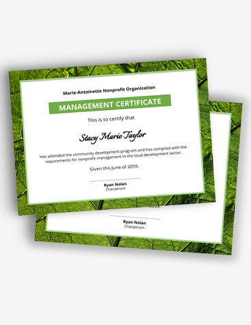 Green Management Certificate