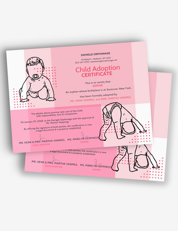 Child Adoption Certificate