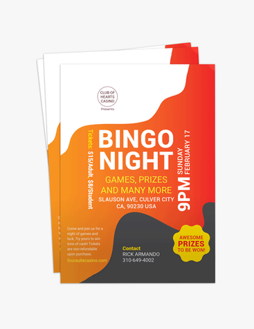 Bright Bingo Night Flyer