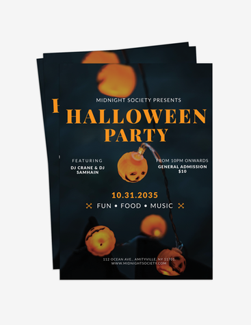 Cool Halloween Party Flyer