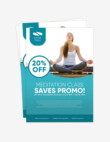 Yoga Class Promo Flyer