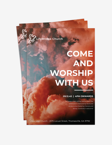 Church Worship Event Flyer