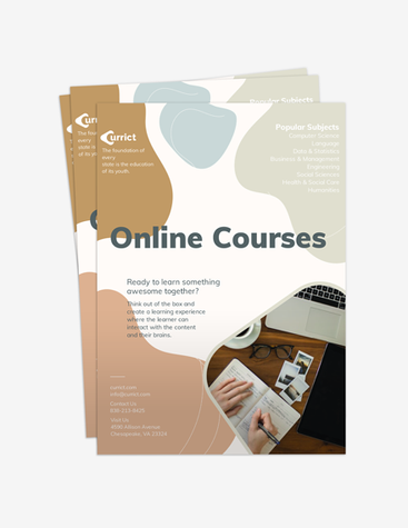 Chic Online Course Promo Flyer