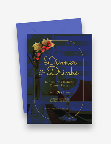 Holiday Dinner Party Invite