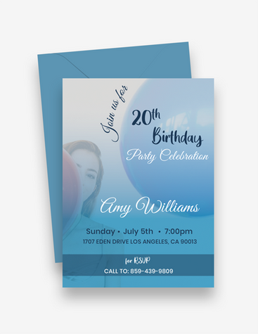 Simplistic Birthday Invitation
