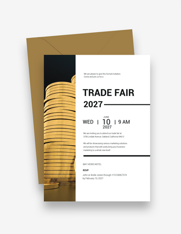 Simple Trade Fair Invitation