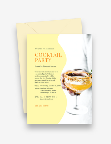 Cute Cocktail Party Invitation