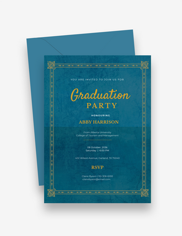 Fancy Graduation Invitation