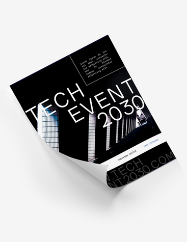 Monochrome Tech Event Poster