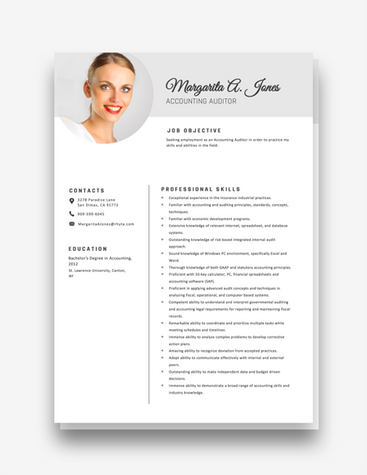 Accounting Auditor Resume