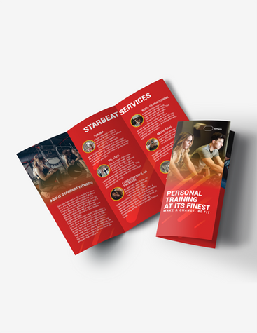 Bright Red Gym Brochure