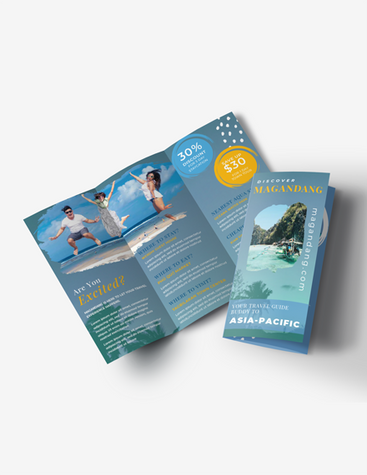 Blue Travel Agency Brochure