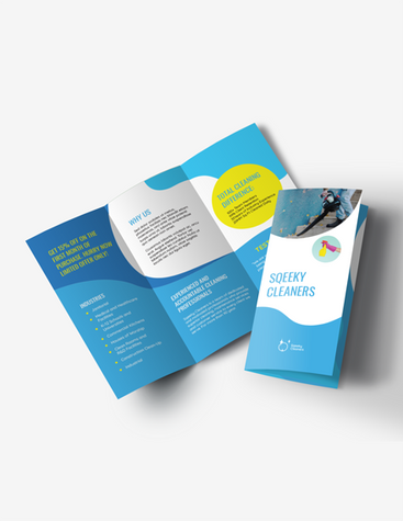 Blue Cleaning Service Brochure