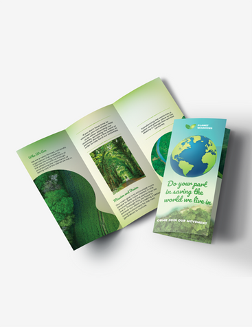 Green Volunteer Ad Brochure