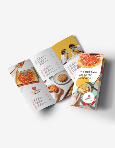 Pizza Shop Menu Brochure