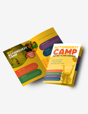 Colorful Summer Camp Brochure