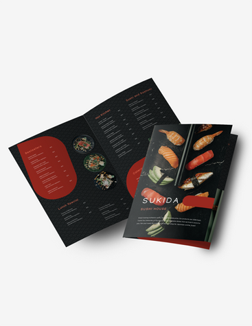 Sushi House Menu Brochure