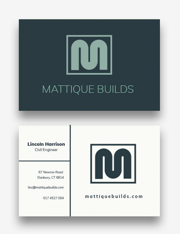 New Construction Business Card