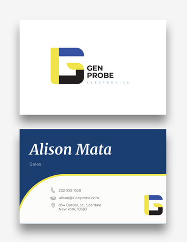 Electronic Sales Business Card