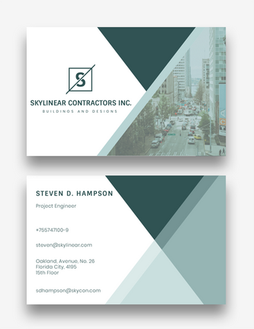Green Construction Business Card