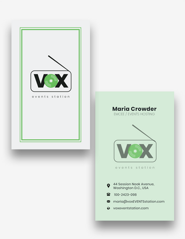 Events Hosting Business Card