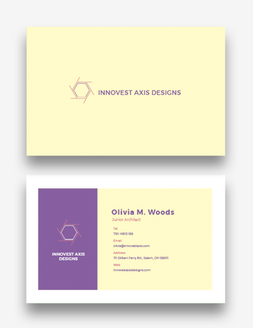 Bright Architect Business Card