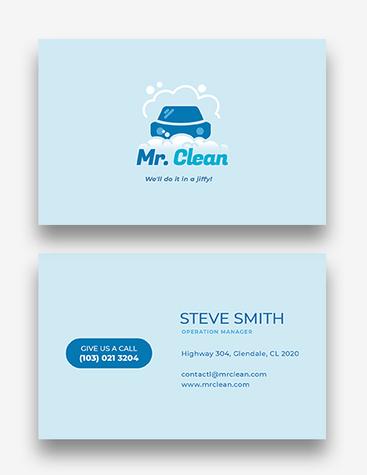 Carwash Manager Business Card