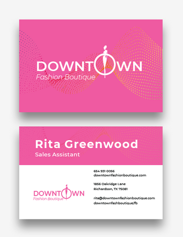 Fashion Industry Business Card