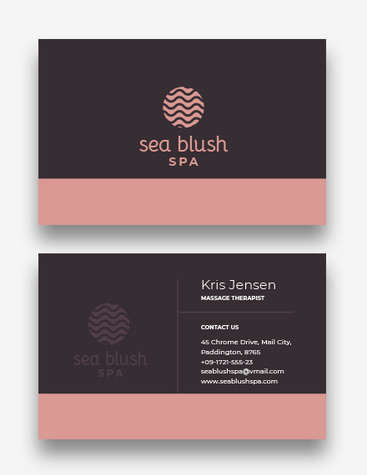 Massage Spa Business Card