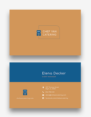 Modern Catering Business Card