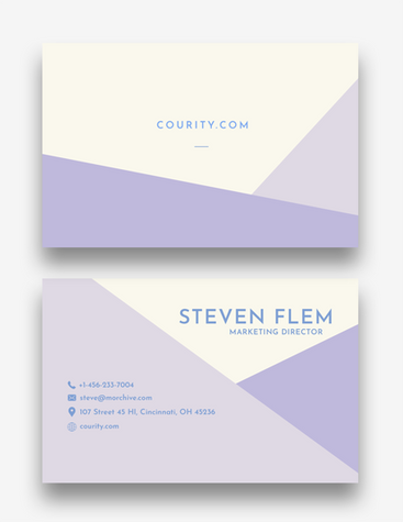 Subtle Courier Company Business Card