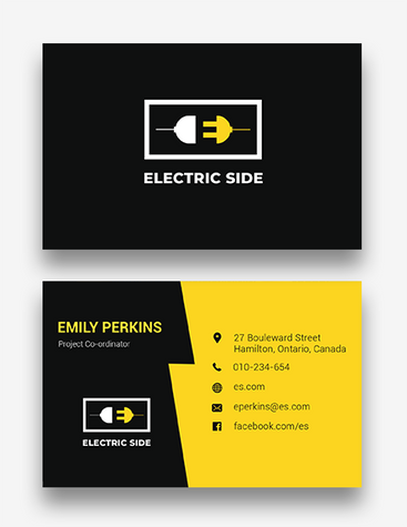 Electric Company Business Card