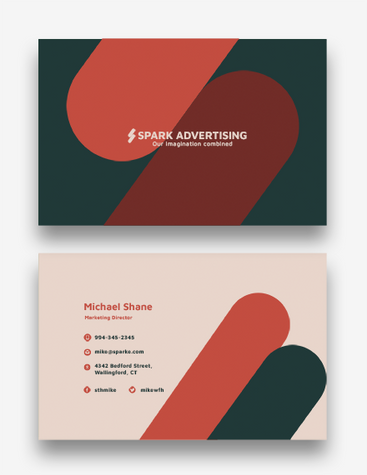 Simple Advertising Business Card
