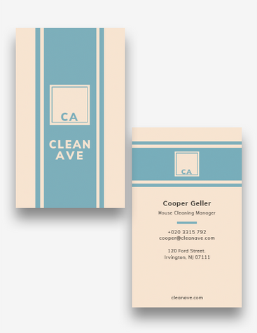 Subtle Cleaning Service Business Card