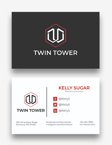 Bold Manager Business Card