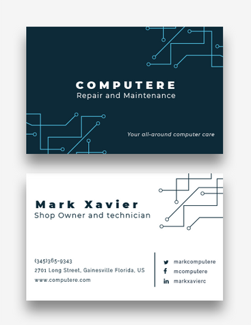 IT Services Business Card