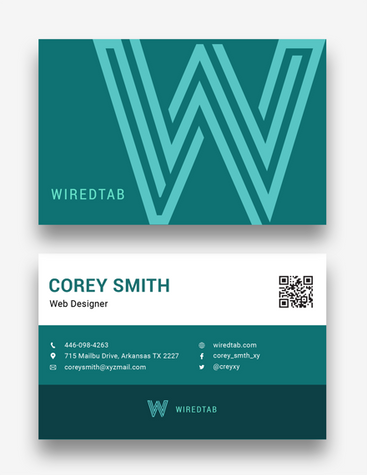Formal Web Designer Business Card