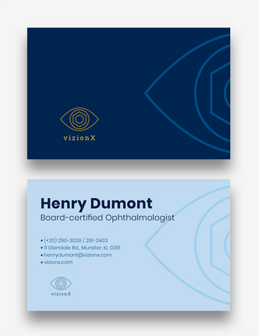 Classic Ophthalmologist Contact Card