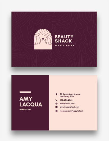 Elegant Salon Business Card