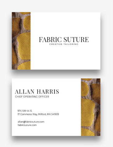 Dual-Faced Tailoring Business Card