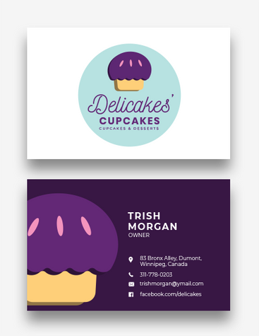 Cupcake Baker Business Card