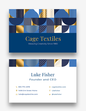 Textiles Business Card