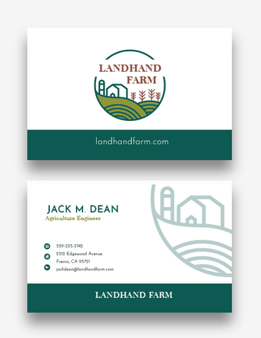 Agriculture Engineer Business Card