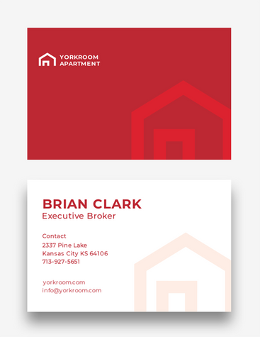 Red Real Estate Business Card