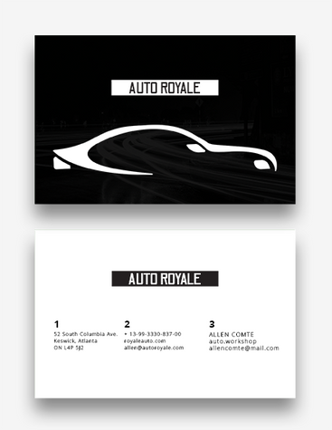Auto Services Business Card