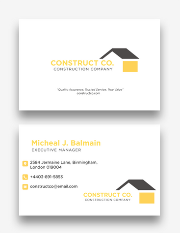 Cool Construction Company Card