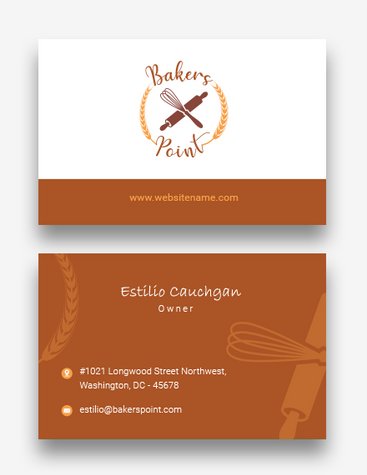 Chic Bakery Business Card